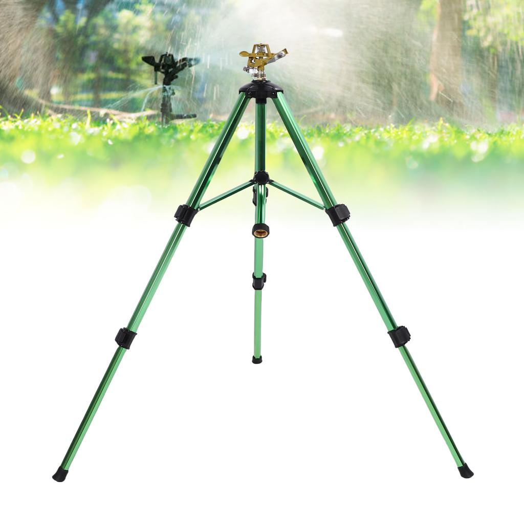 Sprinkler on Tripod Base, Heavy Duty Sprinkler Head Large Area Irrigation with 3Celsius4 Inch Connector Extension Legs, Sprinklers for Yard La