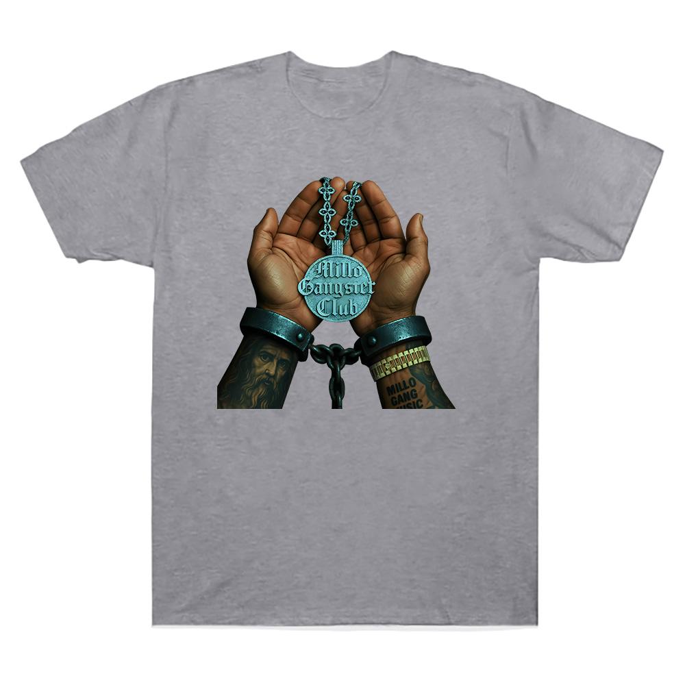 2025 Bryant Myers Millo Gangster Club T-shirt Fashion Aesthetic Graphic T Shirt Comfortable Cotton Clothing Women Men Streetwear