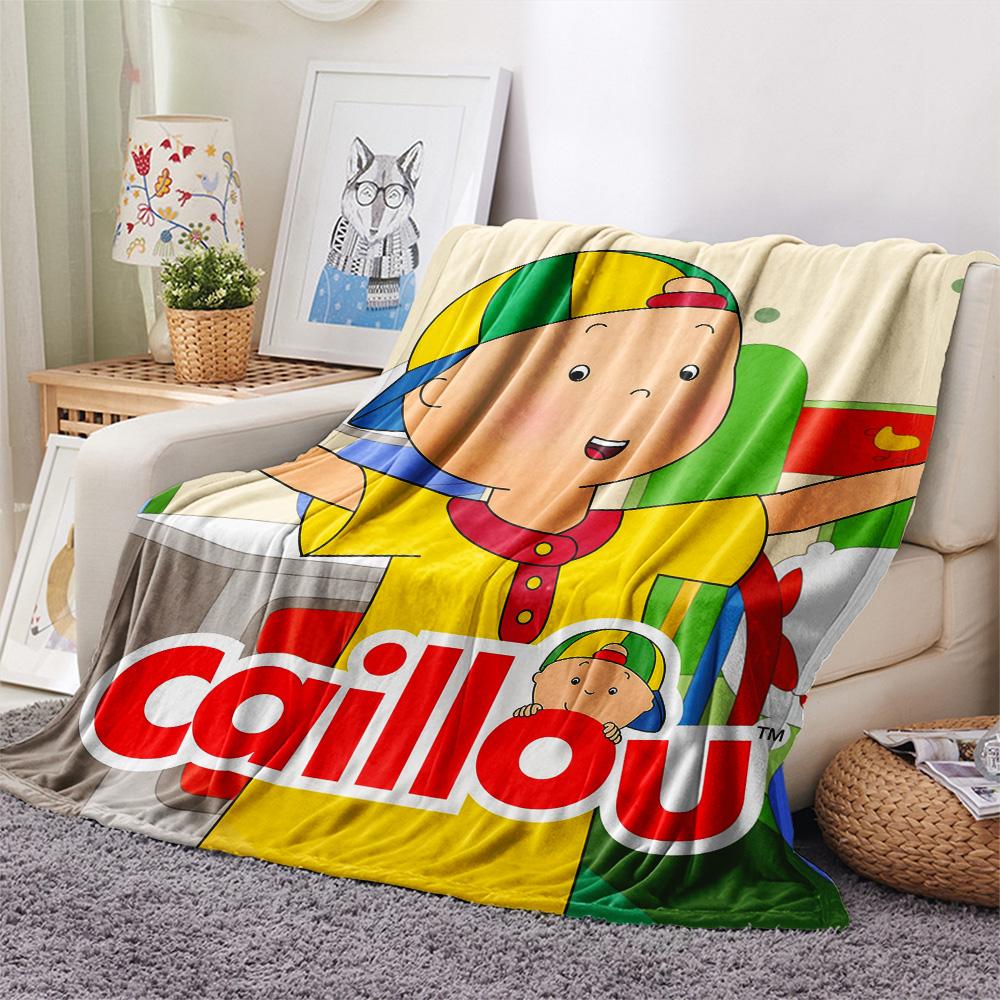 Caillou Aufdruck Flanelldecke, Hohe Qualität, Bequem für Alle Jahreszeiten, Heimdekoration, Wärme und Komfort