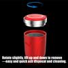 Auto Ashtray with Lid Design and Integrated Light, Small ABS Cabin Cup for Daily Driving, Parked Breaks, Drivers