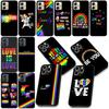 Love Is Love Rainbow LGBT Gay Lesbian Cover for Samsung Galaxy A06 A05 A14 A50 A51 A52 A12 A13 A23 A70 A07 A25 A26 A72 A56 Case