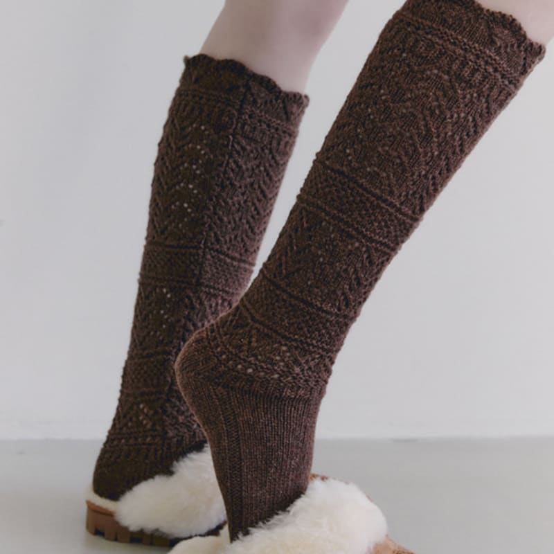 TSH Knitting Knee Socks 4 Colors