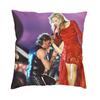 Fashion Johnny Hallyday Cushion Cover X Soft Singer French France Pillow Case for Car Square Pillowcase Home Decorative