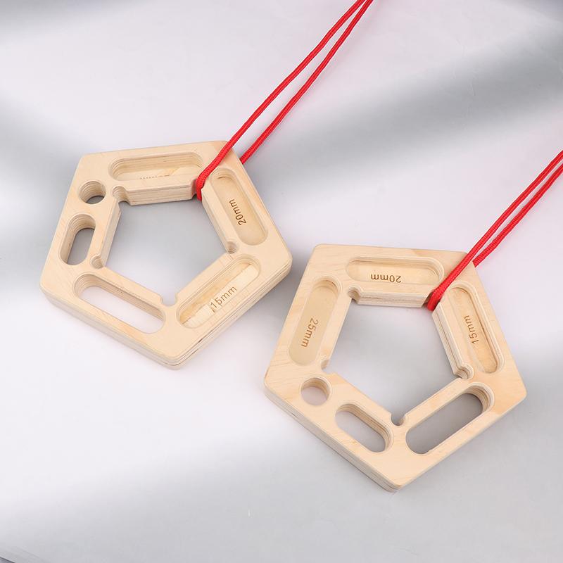 1Pair Finger Strengthen Climbing Board Pull-Ups Weight Hang Trainer Portable Tool Grip Forearm Strengthener Exercise