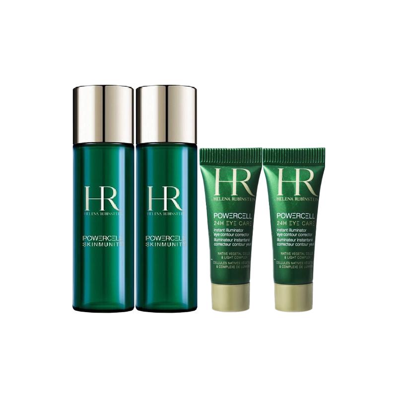Helena Travel size/experience size HR sample set Green Treasure Bottle New Muscle Water Eye Green bottle new muscle water 30ml*2 + eye cream 3ml*2 зелёный