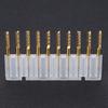 10pcs 3.175mm Carbide End Mill 1 8  Shank Titanium Coated CNC PCB Engraving Bit