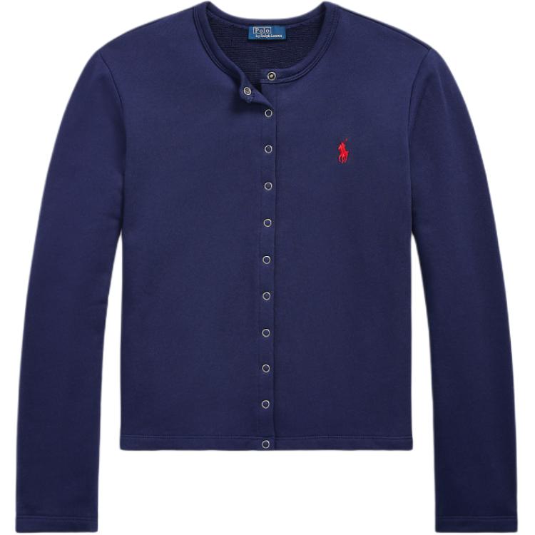 

Кардиган женский трикотажный Polo Ralph Lauren Slim Fit Terry с длинным рукавом темно-синий WMPOKNINDW20008-410 M