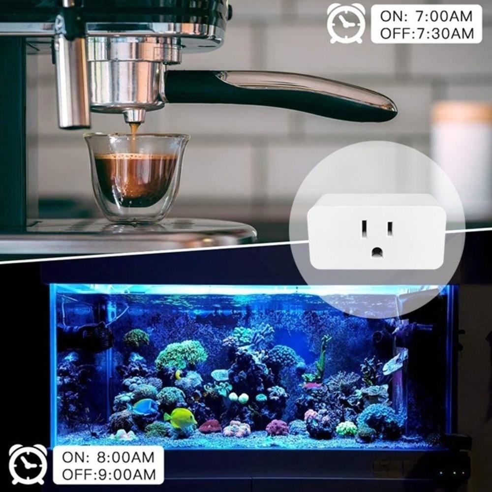 Remote Voice Control Mini WiFi Smart Plug US Plug Timer Plug  Smart Home Automation