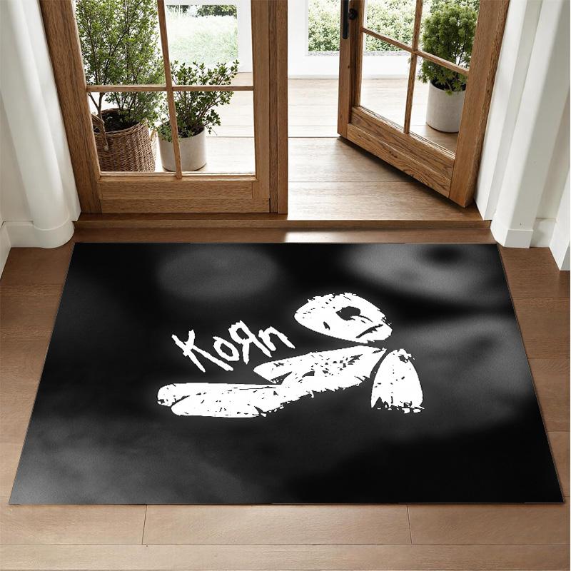 Korn Design Crystal Velvet Rug Soft Decorative Mat for Bedroom Entrance