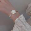 Romantisches Verstellbares Rotes Rosen-Gliederarmband Mode Valentinstagsgeschenk für Liebhaber Damen-Armbänder Brautschmuck Zubehör