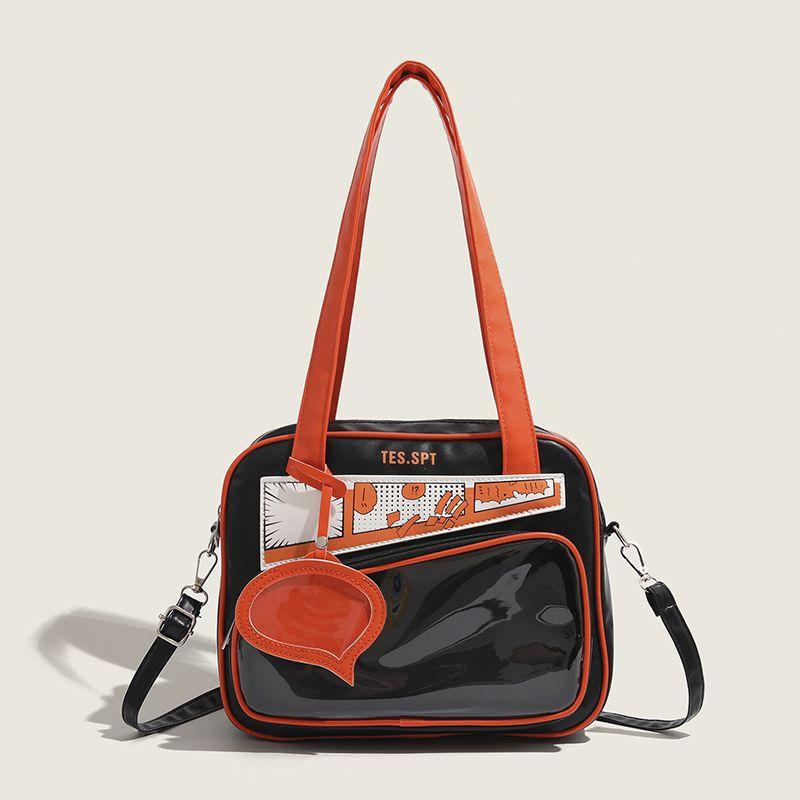 

JK casual daily girl shoulder portable messenger bag bag оранжевый