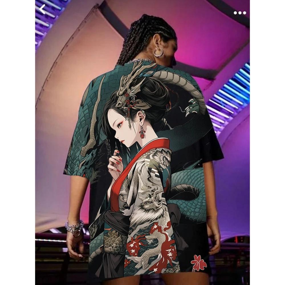 

Аниме женская футболка летняя мода короткий рукав повседневный топ свободный дышащий микро эластичный круглый вырез футболка женская одежда XL