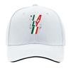 Moderne Italien Flagge Typografie Emblem Sandwich Baseballkappe Sonnenkappe Outdoor Workouts Hut