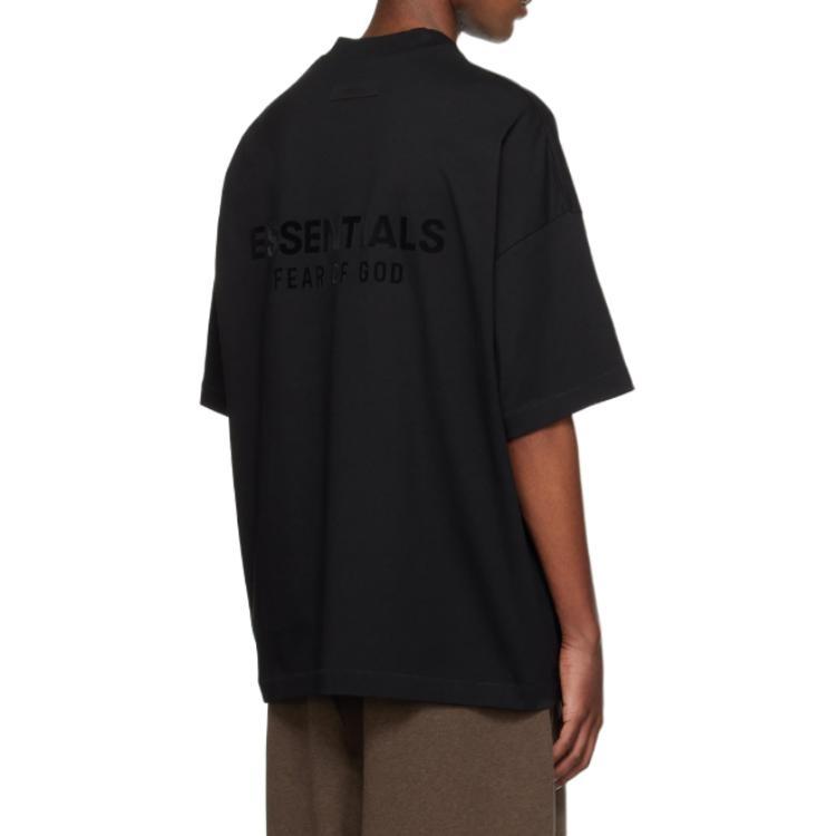 Fear of God Essentials SS24 V Neck T-shirt 'Black' Men's 125SU244210F