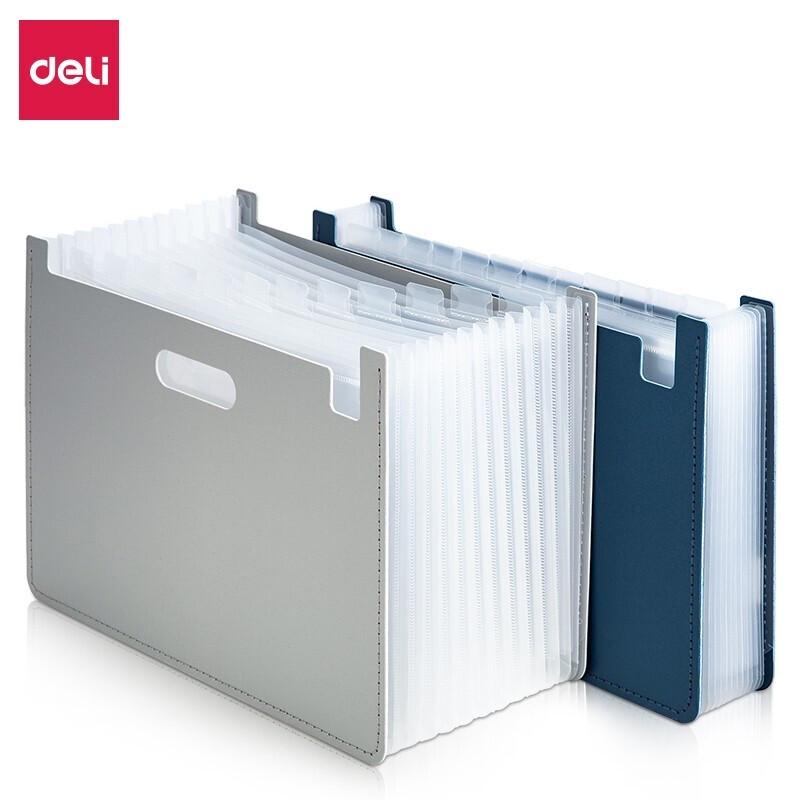 Deli 13-Pocket A4 Expandable Accordion File Organizer, 2-Pack