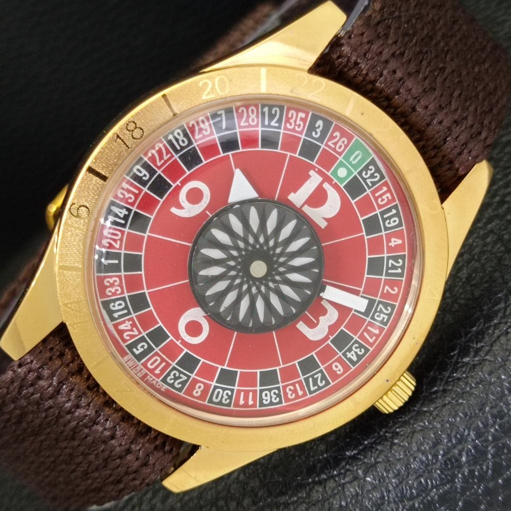 

АР-ДЕКО ВИНТАЖНЫЕ ВОССТАНОВЛЕННЫЕ МЕХАНИЧЕСКИЕ ШВЕЙЦАРСКИЕ МУЖСКИЕ ЧАСЫ С КРАСНЫМ ЦИФЕРБЛАТОМ a701146-5 R205b-a701146