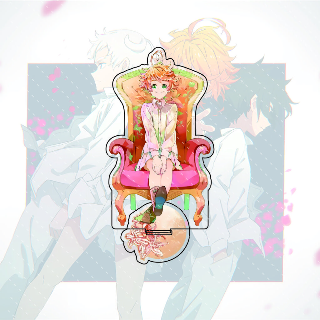 The Promised Neverland anime character display stand, 15CM acrylic material, model display board, collectible edition.