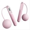 Touwtjespringen Slim Tellen Binnen Fitness Vetverlies Oefening Speciaal Touwloos Grote Bal Gewicht Roze