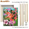 RUOPOTY Acrylic Painting By Numbers Flamingo Animals Paint On Canvas Coloring By Numbers Gift Home Decor Wall Room