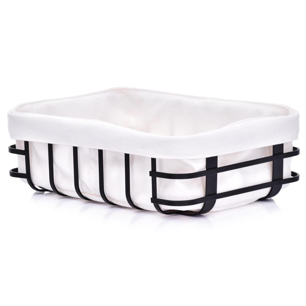 Lined Bread Basket with Lining, Rectangular 26X19X9, FINT DUKA