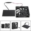 Solar Fan 3W Panel Powered Mini Ventilator for Dog Chicken House Greenhouse RV Roof,