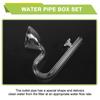 ABJI-16 Mm Aquarium Glass Inflow Outflow Lily Pipe Tube Fish Tank Aquatic Water Plant Canister Filter Suction Cup Hose Set