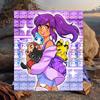 1PC Purple Powerhouse Flannel Blanket Gift, Suitable for Both Men And Women, Soft Ideal for Beds And Sofa, Birthday Or Christmas Gift