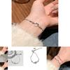 Trendy Silver Bracelet For Women With Beautiful Flower And Butterfly Decorations