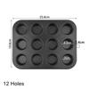 48 Holes Mini Round Muffin Cake Pan Cupcake Mold Non Stick Baking Dishes Carbon Steel Oven Trays Pastry Tool Kitchen Bakeware