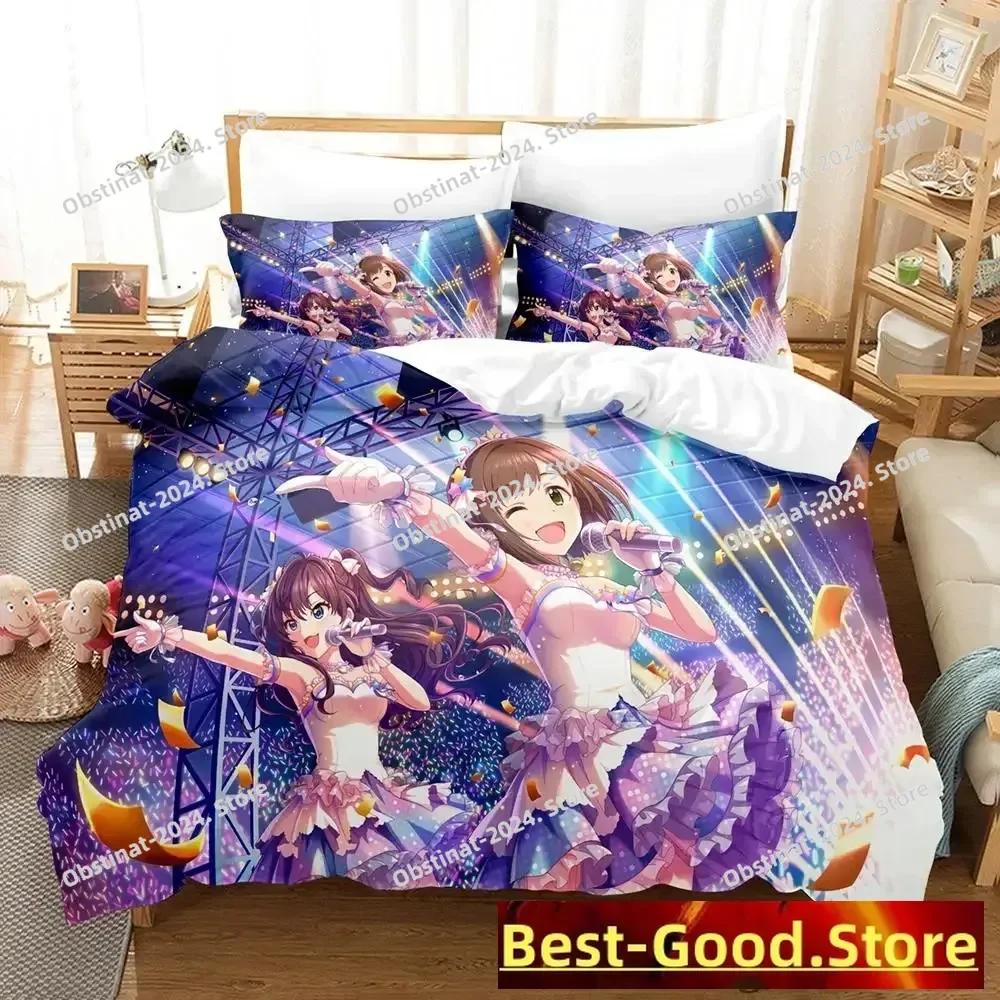 New THE iDOLM@STER Cinderella Girls Starlight Stage Bedding Set Printed Bed Set With Pillowcase Bed Duvet Cover Single Double