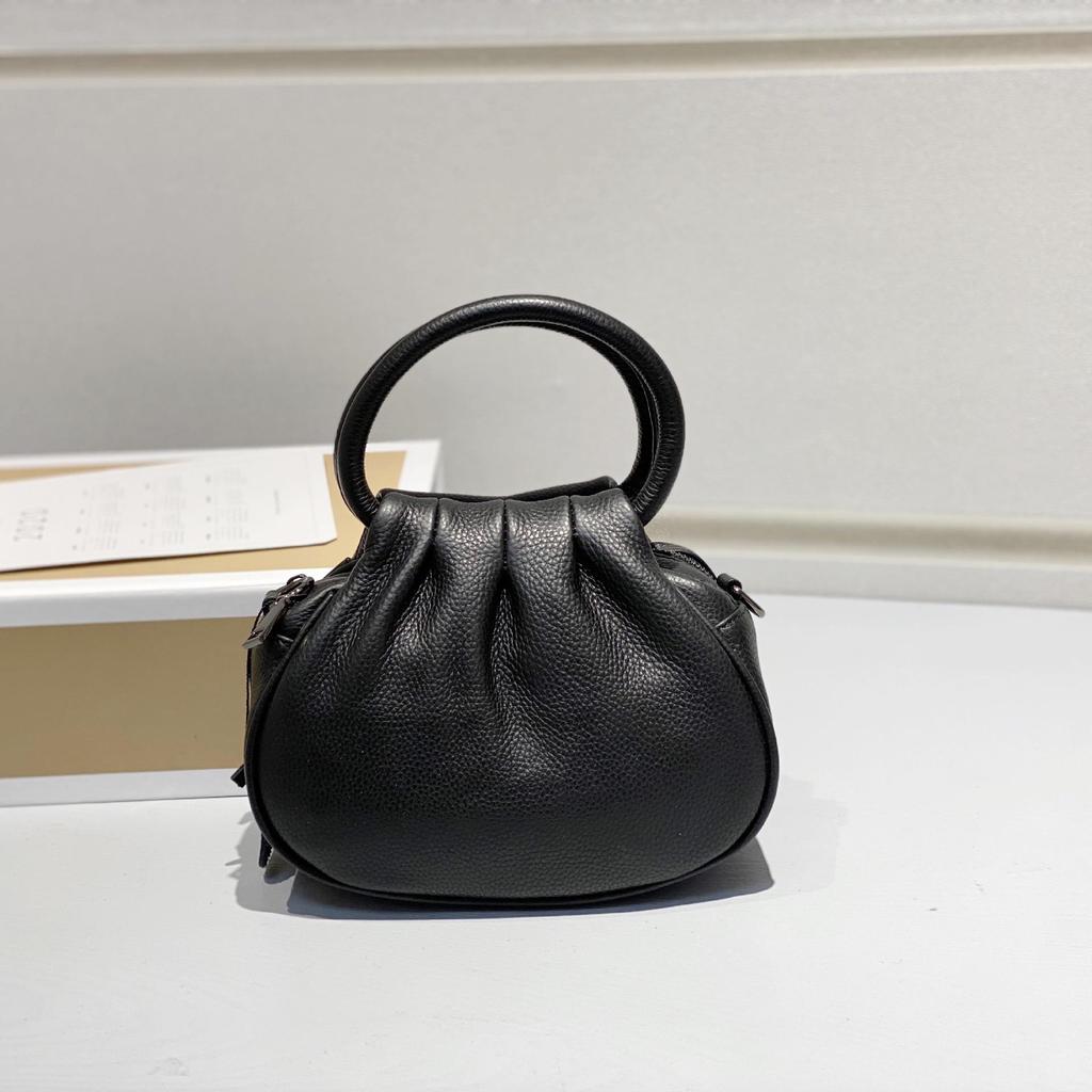 2025 Damen Tasche aus echtem Rindsleder 'Wolkenknödel' - Einzelne Schulter, Handtasche, Crossbody Mom Bag