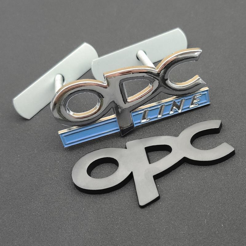 3D Metal Logo OPC Car Grille Emblem Badge Rear Sticker For Opel Astra G H J K Corsa D Zafira B Insignia Mokka Regal Accessories