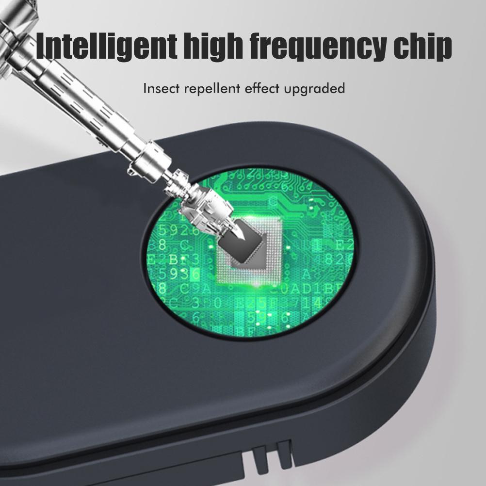 Bærbar ultralyd skadedyrskremmer med klips Elektronisk insektsmiddel for innendørs og utendørs bruk