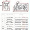 Motorcycle cover rainproof and sunscreen thickened Oxford cloth dust cover built-in anti-theft buckle motorcycle rain cover