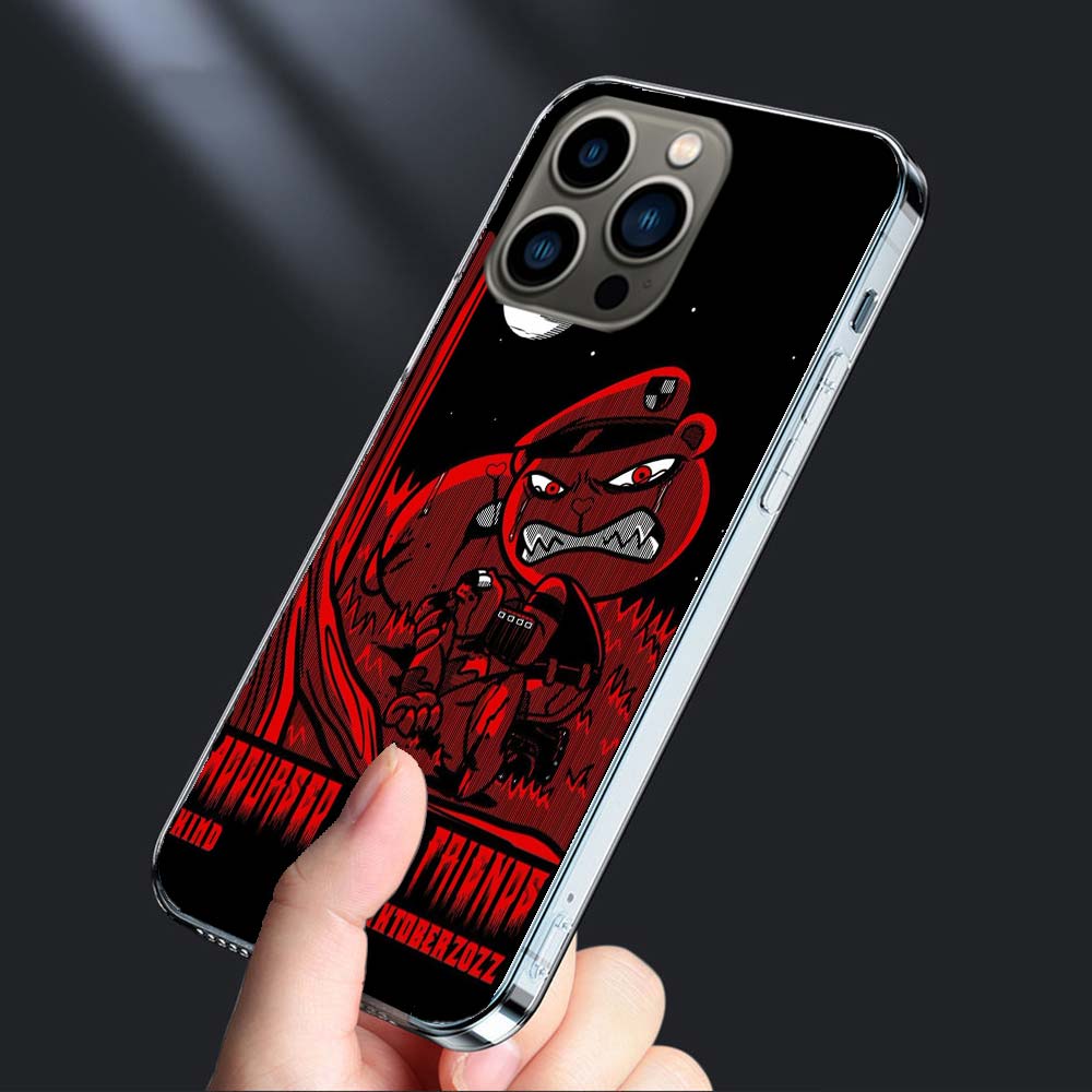 Happy Tree Friends Phone Case For Iphone 16E 15 Pro 14 Plus 17E 16 17 Pro Max Air 11 12 13 Mini Shockproof Capa Cute Cover TP