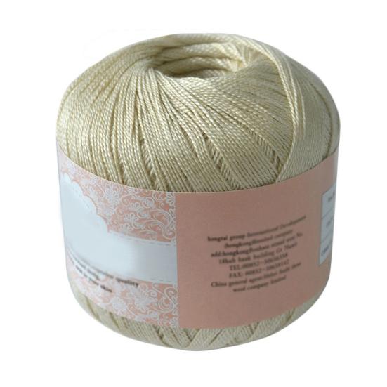 Мерсеризованный хлопковый шнур, пряжа для вышивания, вязания крючком, кружевных украшений