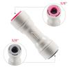 ELECQUEEN Push Fit Straight Check Valve(One-way Valve), 3/8 inch Quick Release Connect Fittings,Tubing Inline Valve for Homebrew