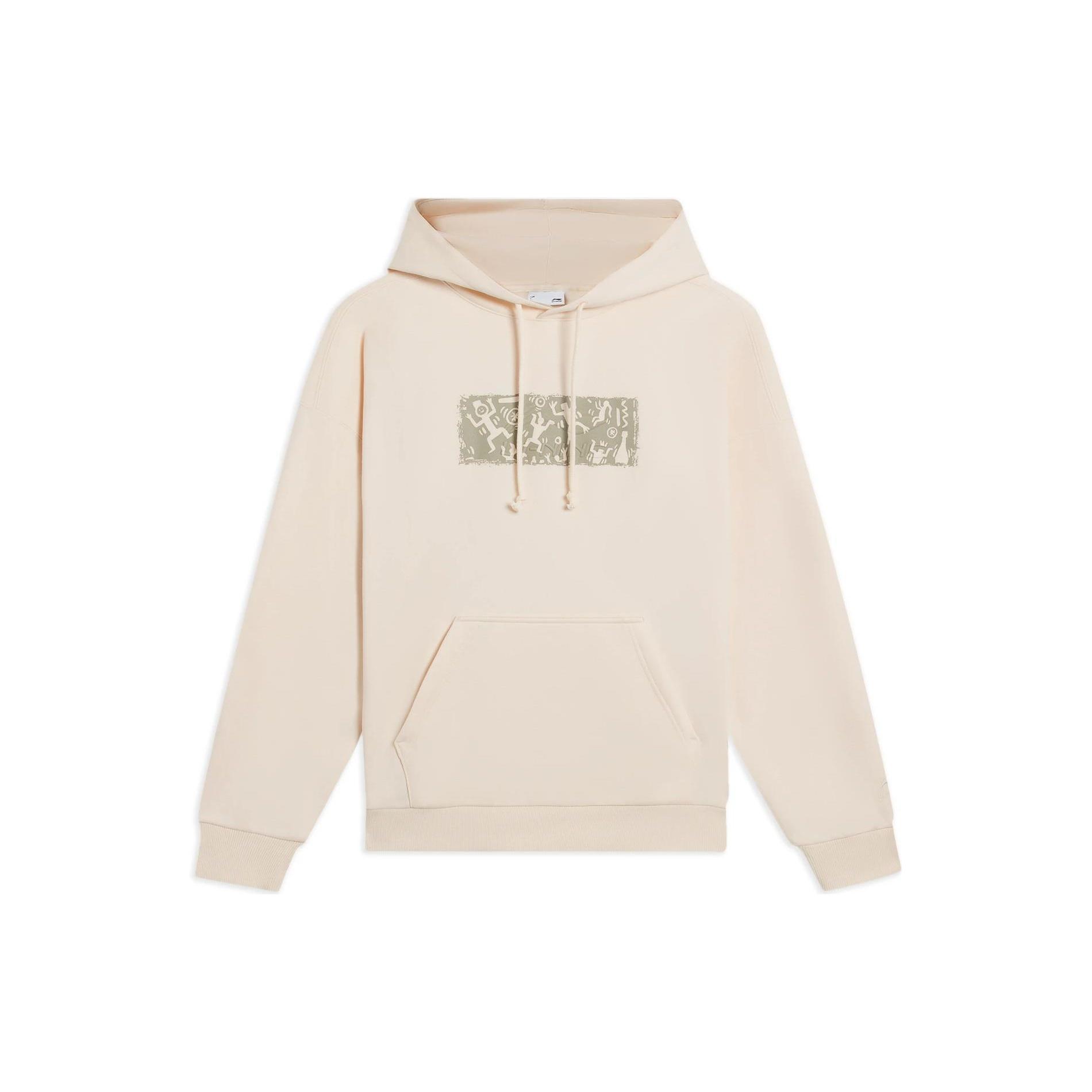 Li-Ning Graphic Hoodie  Beige  Men s AWDSB43-3 L