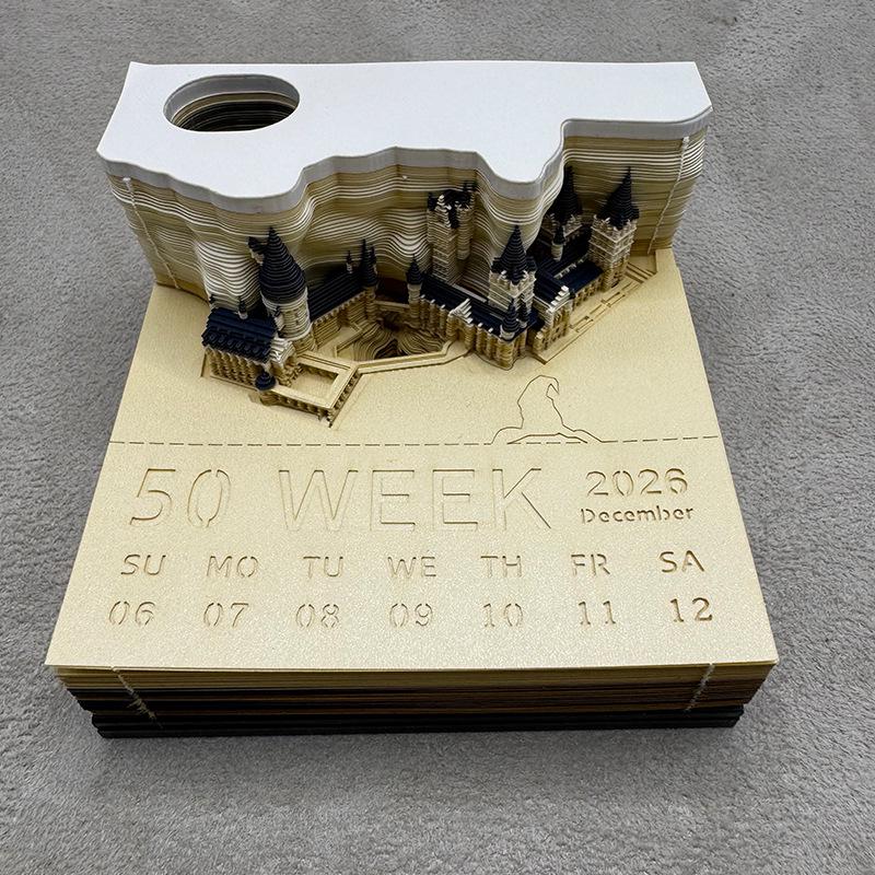 3D Panda Stereo Sticky Notes & Creative Calendar Sculpture Gift