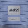 ARMANI COLLEZIONI Long sleeve Cotton shirt 40 Blue Men's Used