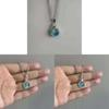 Marine Ocean Collection Alloy Necklace With Moon Pendant For Women And Teens
