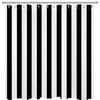 Black And White Shower Curtain Striped Bathroom Curtain Waterproof Polyester Fabric Fashionable Bathroom Shower Curtain Decoration With Hook