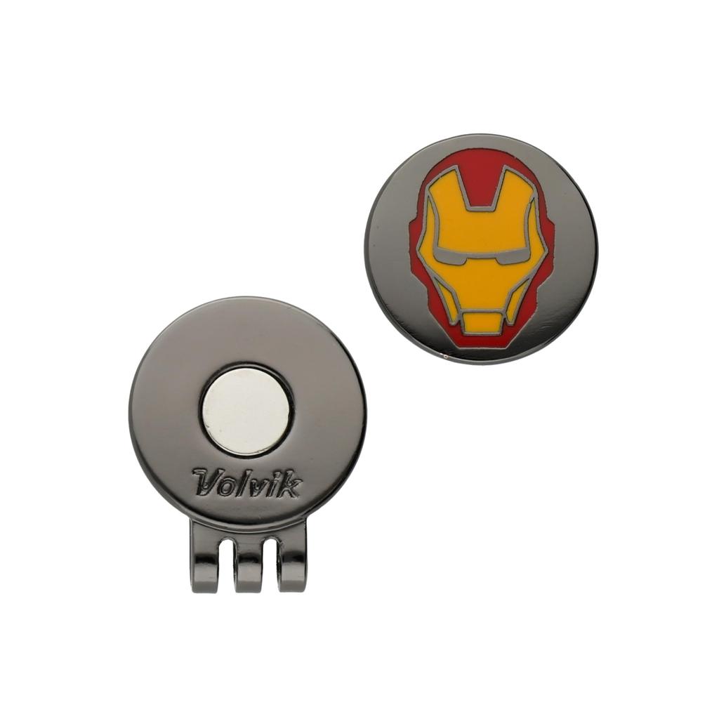Volvik MARVEL 3.0 (IRON MAN) Golfbälle, Gelb, Modell 2024, Geschenkpackung mit 4 Stück, Markerset, Authentisch