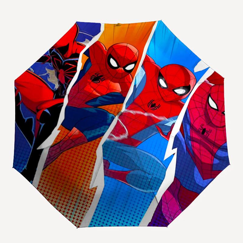 

1pc Spider-Man Automatic Folding Umbrella - Compact 8-Rib Design, Durable Plastic & Iron, F104010