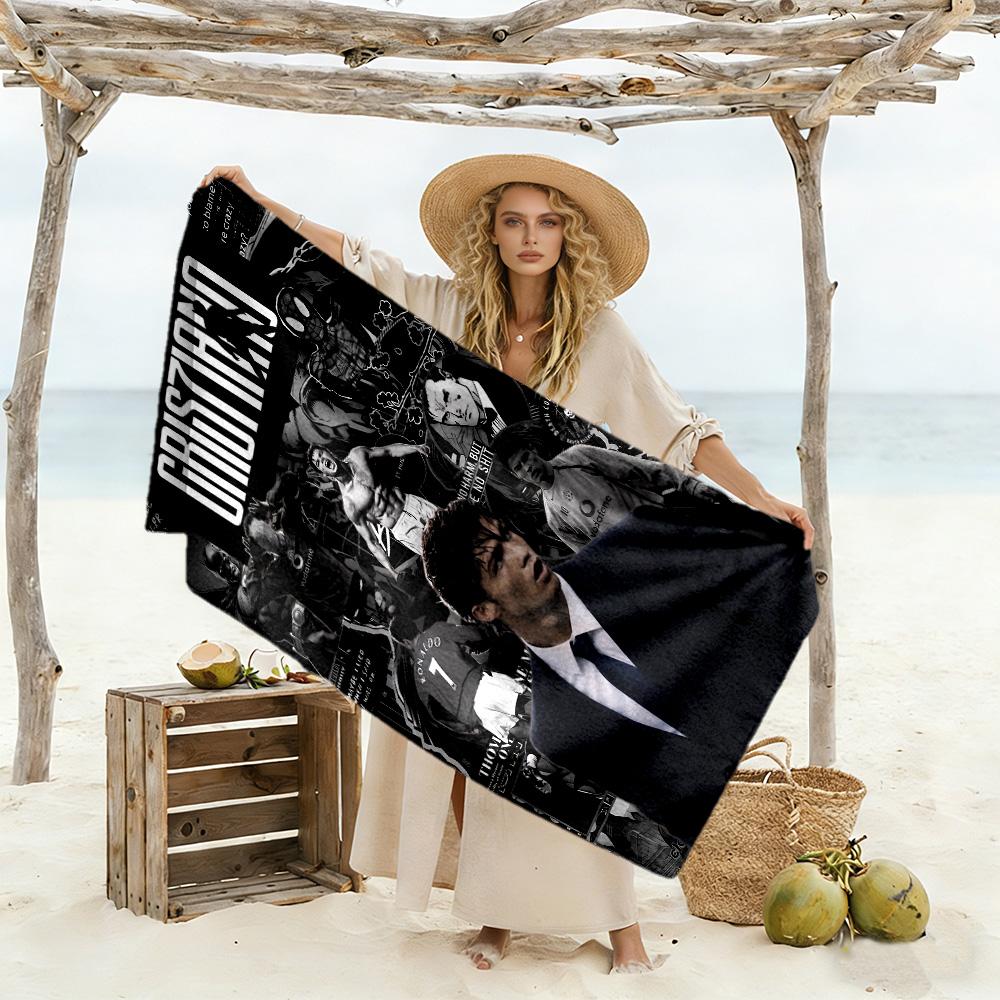 Juventus Ronaldo Jersey Beach Towel Super Soft Microfiber Quickdry Fabric Comfortable Lightweight Perfect for Traveling Yoga Camping and Swimming