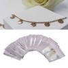 100pcs Resealable Odor Proof Pouch Holographic Smell Proof Packaging Bag with Clear Window for Lip Gloss