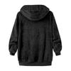 Men Winter Warm Fleece Hooded Jacket Zip Up Sweatshirt Soft Breathable Coat Casual Outdoor Sports Daily Use Outerwear