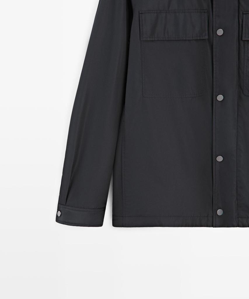 Massimo Dutti Pocket Detail Water-Repellent Overshirt