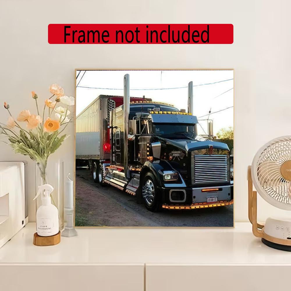 Kenworth 5D Diamond Painting Round Diamond Rhinestones Mosaic Diamond Embroidery Wall Paintings Rhinestones Gift Frameless