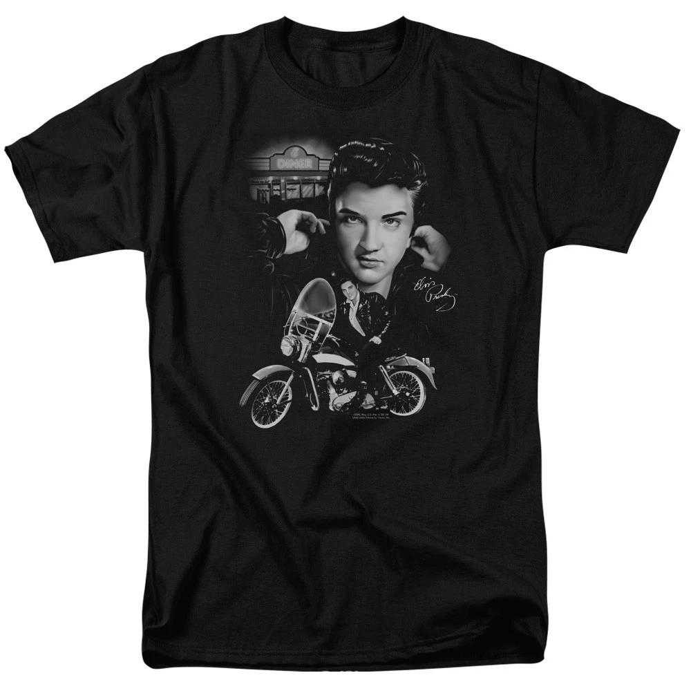 Elvis Presley - The King Rides Again - Unisex Short Sleeve Children s T-shirt - Black 140